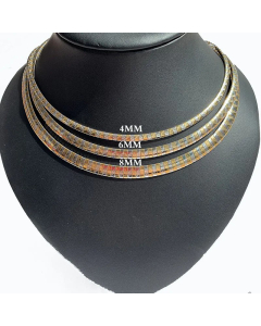 Casual Circle Choker Stainless Steel Plating Necklace CA07830758