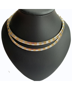 Fashion Cross Plating Choker Stainless Steel Necklace CA07830768