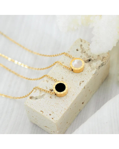 Women's Summer Versatile Beach Explicit Personality Fashion Necklace Ins Style Roman Numerals Black And White Shell Necklace CA07830865