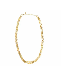 Minimalism Letter Choker Chain Necklace Titanium Steel Plating Necklace CA07830943