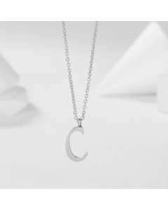 Minimalism Letter Stainless Steel Plating Pendant Necklace CA07830944