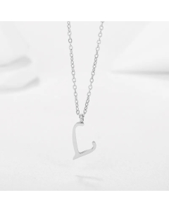 Minimalism Letter Stainless Steel Plating Pendant Necklace CA07830944