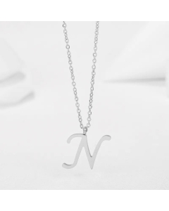 Minimalism Letter Stainless Steel Plating Pendant Necklace CA07830944