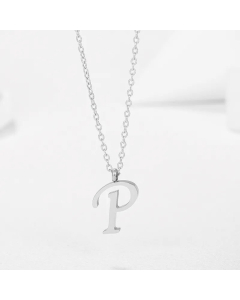 Minimalism Letter Stainless Steel Plating Pendant Necklace CA07830944