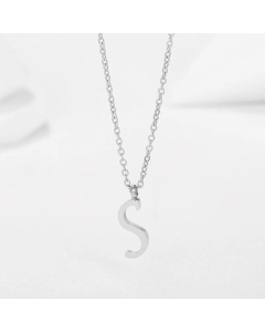 Minimalism Letter Stainless Steel Plating Pendant Necklace CA07830944