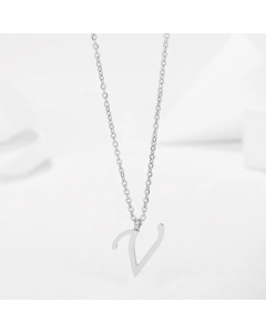 Minimalism Letter Stainless Steel Plating Pendant Necklace CA07830944