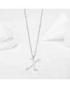 Minimalism Letter Stainless Steel Plating Pendant Necklace CA07830944