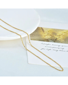 Plain Solid Color Water Wave Chain Snake Bone Chain Titanium Steel Plating Necklace CA07831008