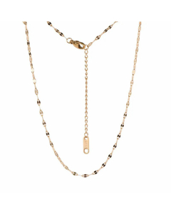 Basic Plain Solid Color Lip Chain Titanium Steel Plating Necklace CA07831011