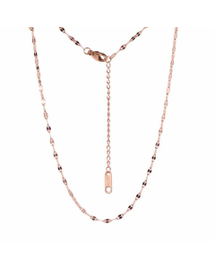Basic Plain Solid Color Lip Chain Titanium Steel Plating Necklace CA07831011
