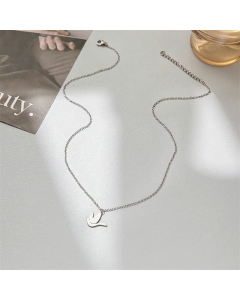 Lady Animal Bird Pendent Titanium Steel Plating Necklace CA07831040