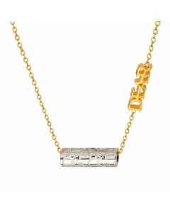 Casual Geometric Pendent Plating Letter Titanium Steel Necklace CA07831076