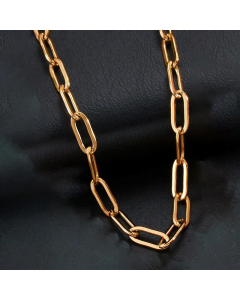 Thick Chain Stainless Steel 14K Gold Plated Artificial Diamond Pendant Necklace Wholesale CA07831097