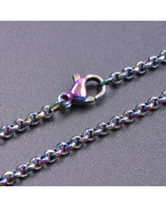 Wholesale Basic Stainless Steel Necklace Simple Style Necklace -Other-40cm