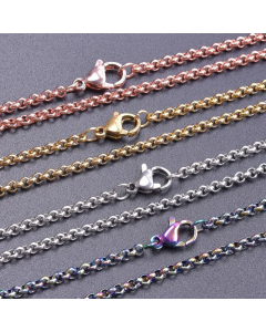 Wholesale Basic Stainless Steel Necklace Simple Style Necklace