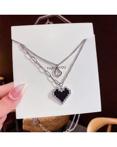 Wholesale Stainless Steel Necklace Minimalism Heart Shape Plated Pendant Necklace