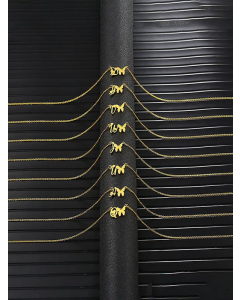 Elegant Letter Butterfly 18K Gold Plated Titanium Steel Pendant Necklace Wholesale CA07831168