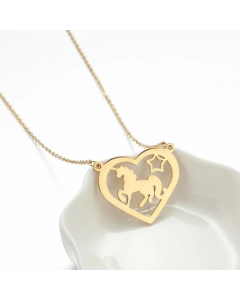 Non-Fading Animal Stainless Steel Pendant Necklace Colorza Fine Jewelry Wholesale CA07831182-Gold Color-01