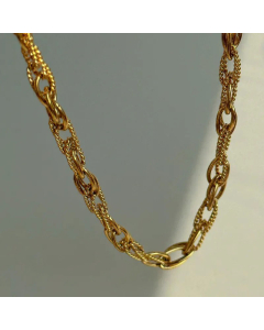 Wholesale Simple Style Solid Color Titanium Steel Necklace