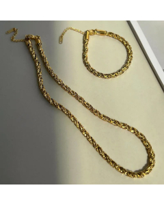Wholesale British Style Solid Color Titanium Steel Necklace