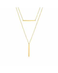Colorza Fine Jewelry Minimalism Solid Color Stainless Steel Layered Necklaces CA07831274