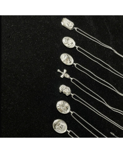 Wholesale Retro Human Stainless Steel Pendant Necklace