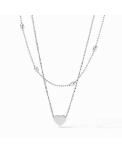 Heart Shape Stainless Steel Titanium Steel Layered Necklaces CA07831296