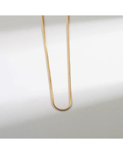 Wholesale Plain Solid Color Chain Stainless Steel 14K Gold Plated Necklace CA07831308