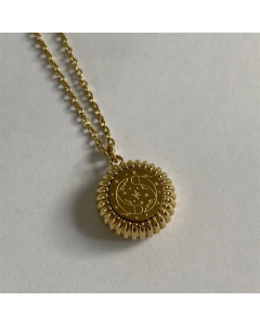 Minimalism Retro Pisces Constellation Stainless Steel 18K Gold Plated Pendant Necklace CA07831389