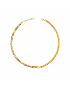 Wholesale Simple Style Solid Color Stainless Steel Necklace