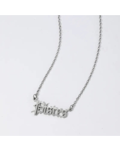 Wholesale Casual Letter Constellation Stainless Steel Gold Plated Pendant Necklace CA07831436