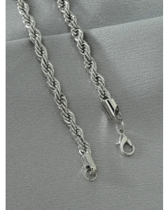 Wholesale Hip-Hop Geometric Stainless Steel Silver Plated Necklace