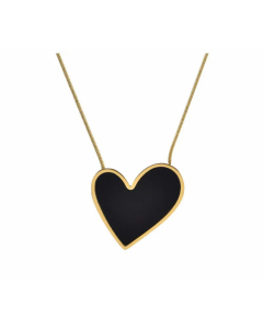 Wholesale Retro Heart Shape Titanium Steel Pendant Necklace