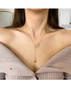 Wholesale Streetwear Geometric Titanium Steel Necklace