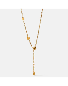 Wholesale Simple Style Geometric Stainless Steel 18K Gold Plated Pendant Necklace