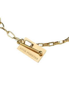 Cool Style Letter Square Stainless Steel Plating Necklace