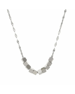 Minimalism Patchwork Square Stainless Steel 14K Gold Plated Necklace CA07831545