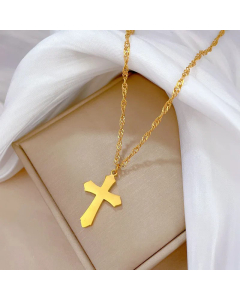 Wholesale Casual Non-Fading Cross Titanium Steel Pendant Necklace CA07831556