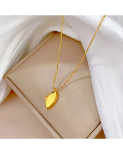 Wholesale Necklace Simple Style Lettering Geometric Titanium Steel Pendant Necklace CA07831559