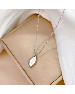 Simple Style Lettering Geometric Titanium Steel Pendant Necklace Wholesale CA07831559