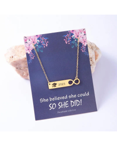 Wholesale Gold Plated Popular Hat Infinity Stainless Steel Pendent Necklace CA07831560