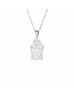 Wholesale Basic Tree Basketball Tennis Racket Stainless Steel Plating Gold Plated Pendant Necklace CA07831574-Steel Color-01