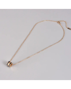 Modern Style Color Block Titanium Steel Pendant Necklace