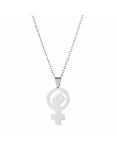 Minimalism Gesture Stainless Steel Plating Gold Plated Pendant Necklace CA07831578