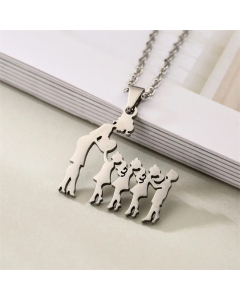 Wholesale MAMA Human Stainless Steel Plating Pendant Necklace CA07831581