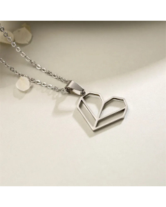 Wholesale Simple Style Heart Shape Stainless Steel Plating Pendant Necklace CA07831588