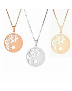 Wholesale Necklace Casual Round Stainless Steel Plating Pendant Necklace CA07831589