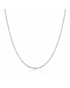 Wholesale Solid Color Hemp Flowers Chain O-Shaped Chain Flat Snake Bone Stainless Steel Necklace CA07831596-Steel Color-01