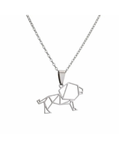 Wholesale Hollow Out Animal Pendant Stainless Steel Necklace CA07831614