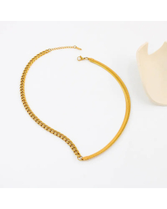 Retro Geometric Stainless Steel Plating Necklace